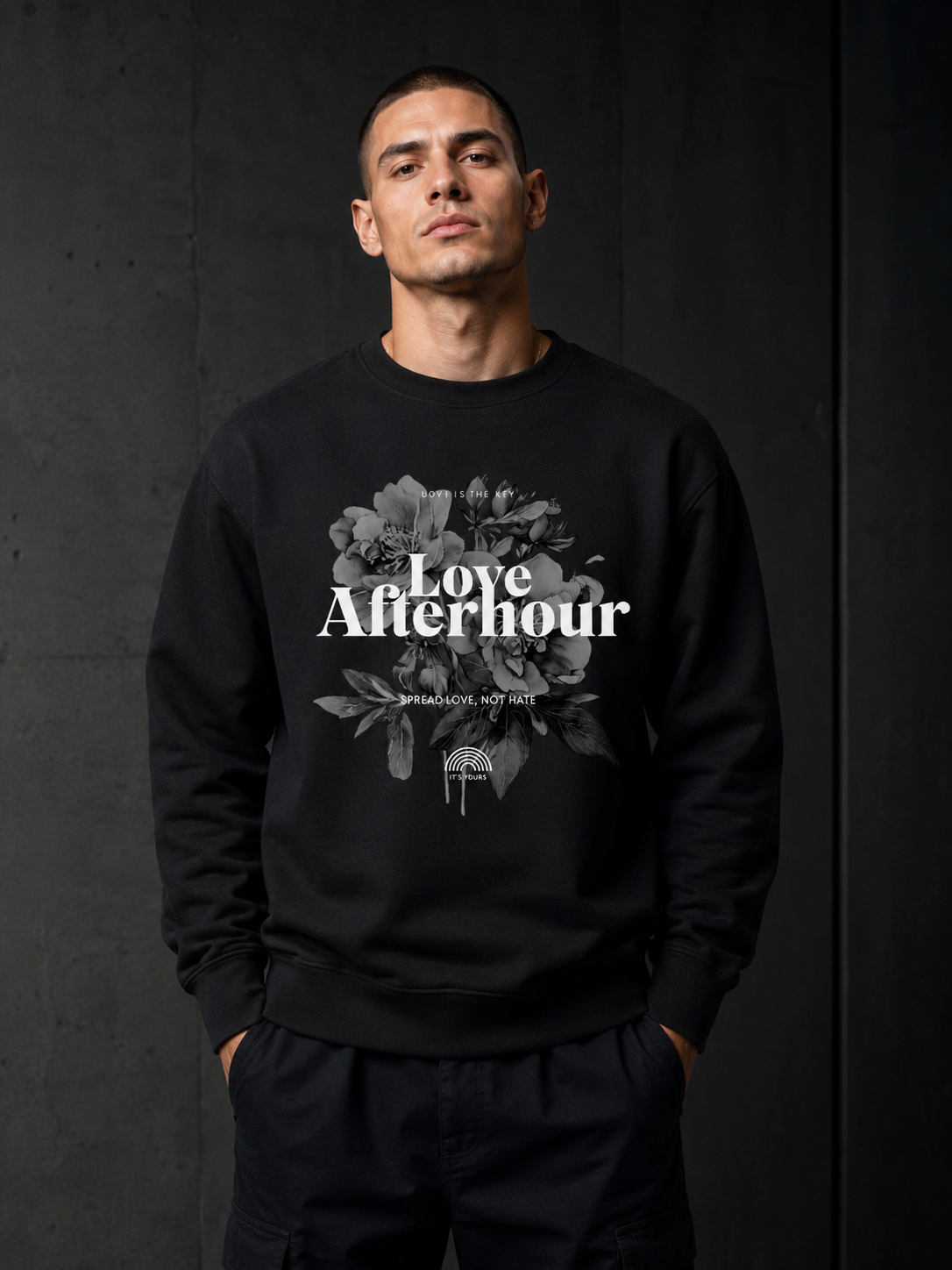 "Love Afterhour" Premium Organic Sweatshirt
